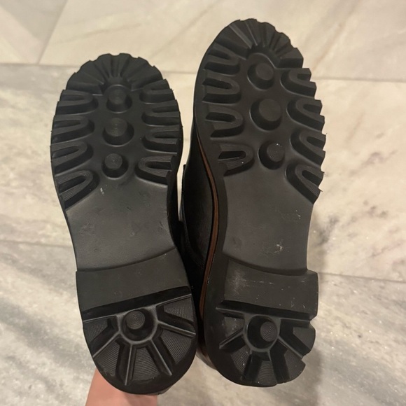 $220 SAINT G Erica Shoes DERBY LOAFFER BLACK LEATHER PLATFORM size 10 NWOB - Picture 5 of 8